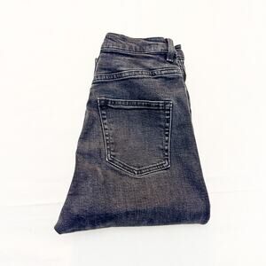 & Other Stories Denim Charcoal Black Jeans Skinny Zip Fly Size 25 x 30